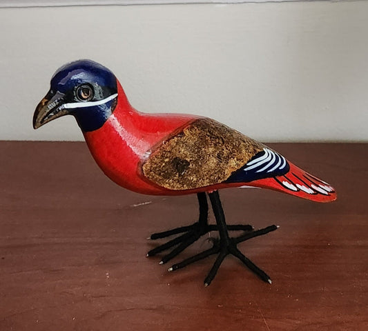 Wooden Birds of Africa/Handcrafted in Kenya/Multiple varieties/Wood Bird Ornament Collection/Kingfisher Bird/Christmas Gift.