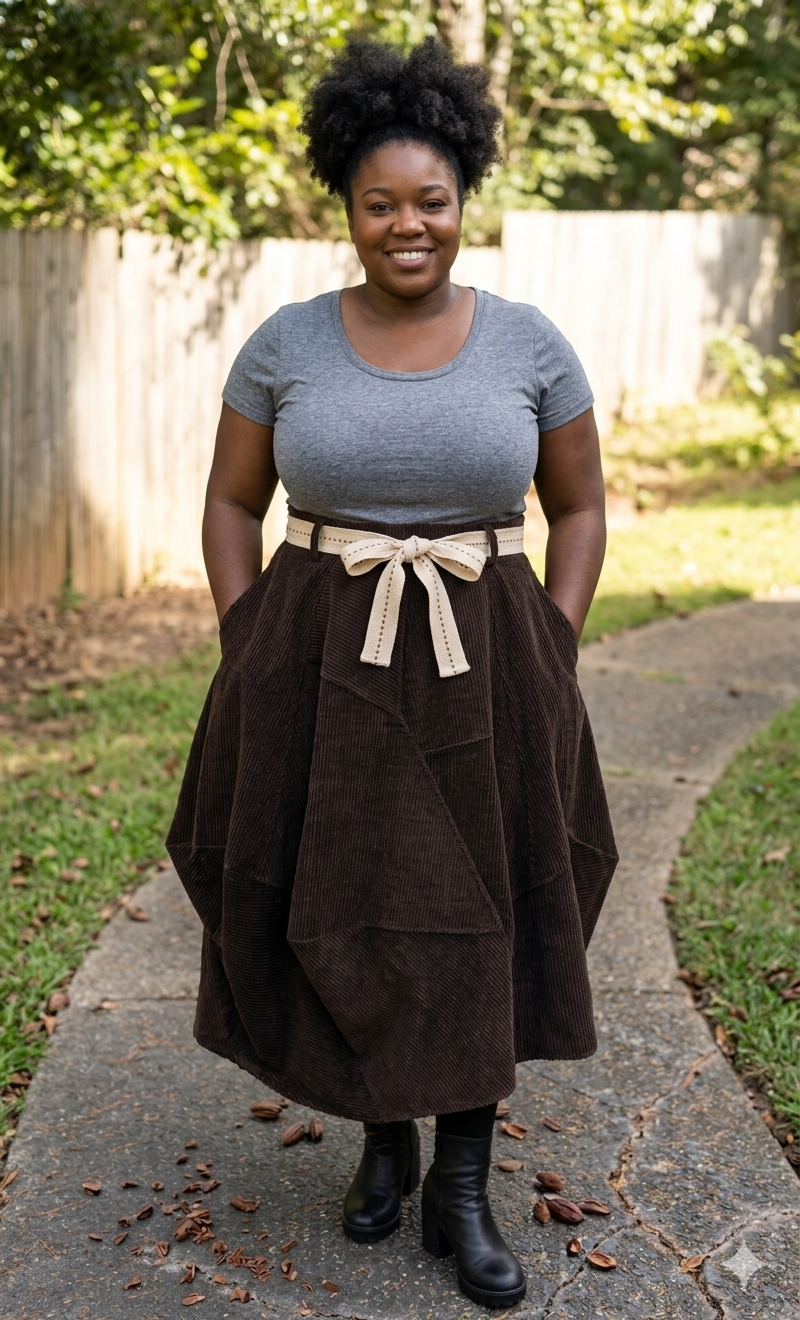 Cuodroy Quarky Skirt Made in Italy.