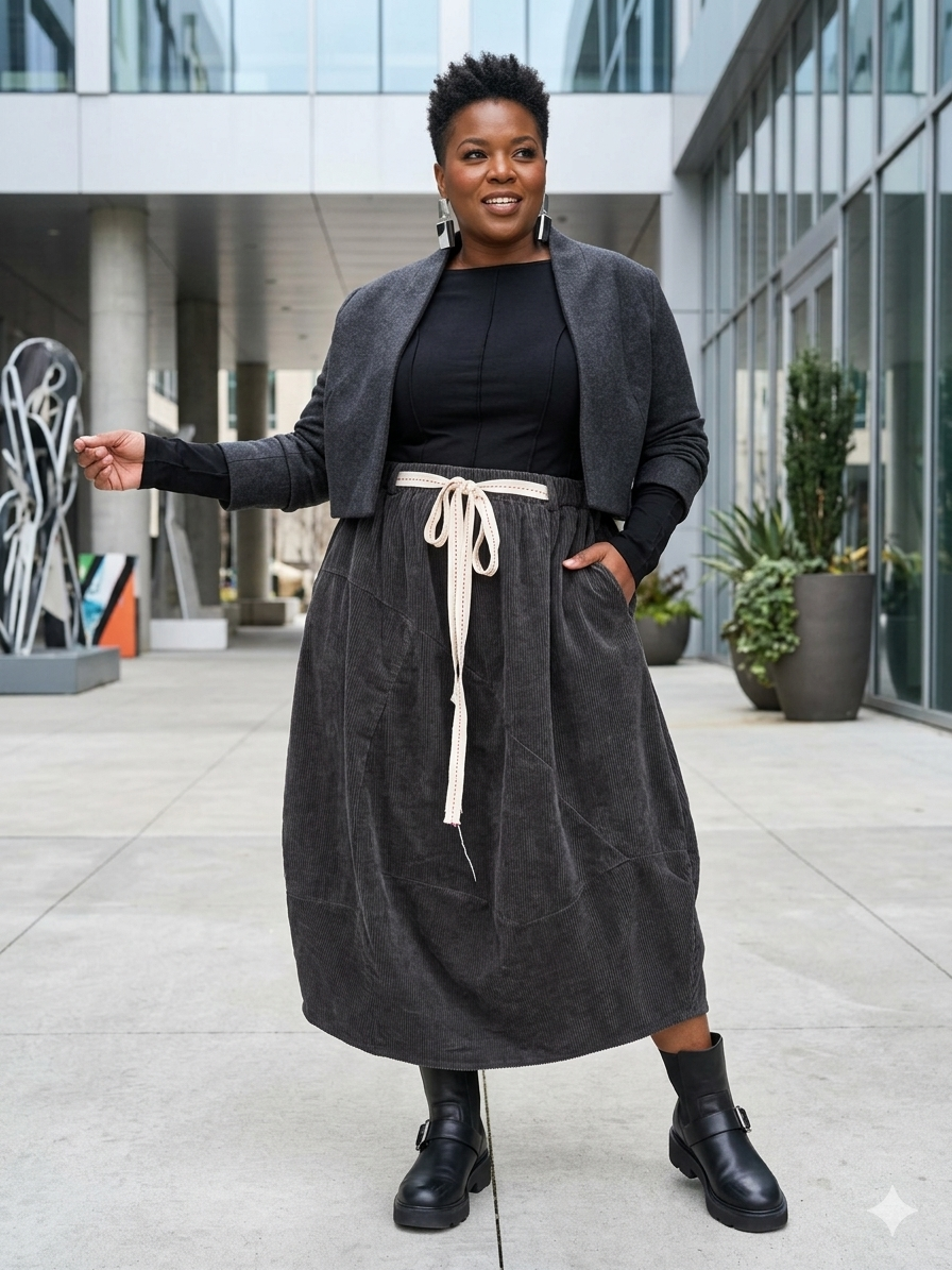 Cuodroy Quarky Skirt Made in Italy.