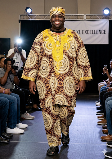 The Royal Heritage Embroidered 3-Piece Set – Jumbo Size (6XL) with Kufi 6XL/7XL/8XL/ African Man Suit.