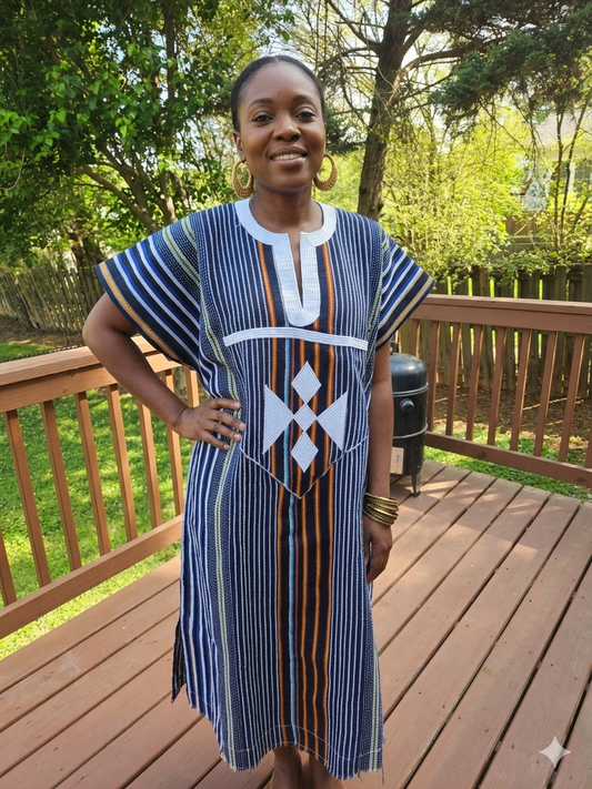 Handwoven women Fugu Dress XL
