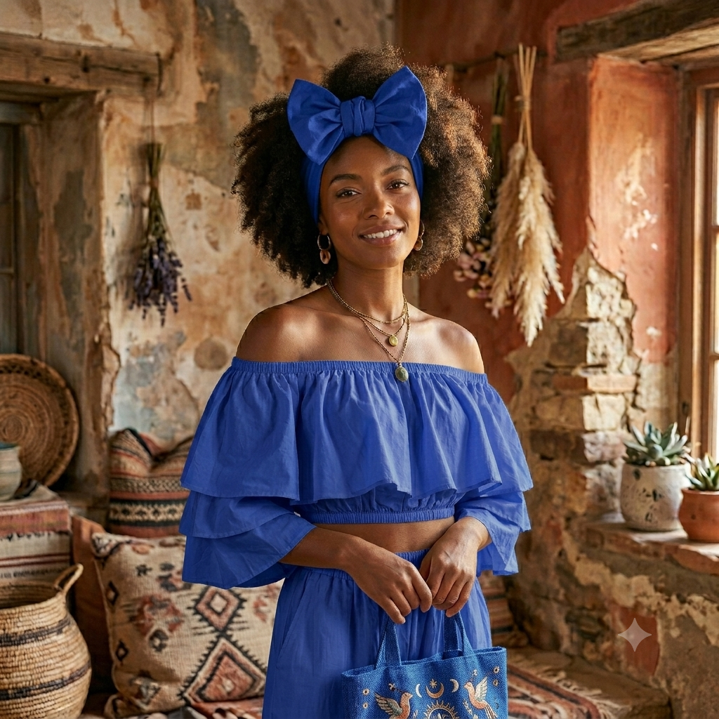 The Ultimate Boho Ruffle Off-Shoulder Crop Top