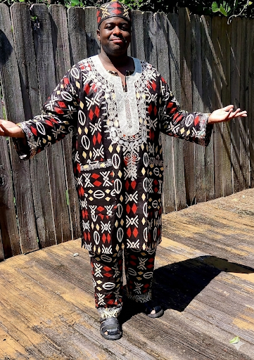 The Royal Heritage Embroidered 3-Piece Set – Jumbo Size (6XL) with Kufi 6XL/7XL/8XL/ African Man Suit.