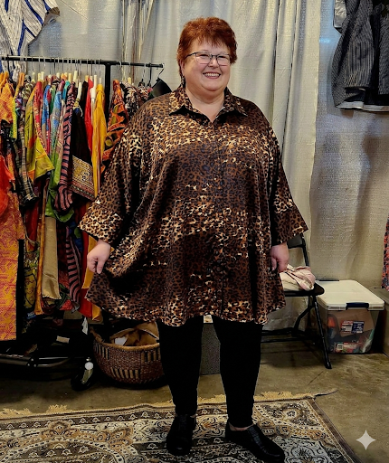 Big Button Authentic African Tunic Shirt Dress/Plus size Shirtdress.