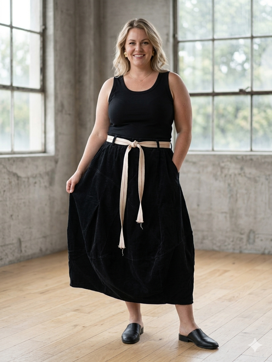 Cuodroy Quarky Skirt Made in Italy.